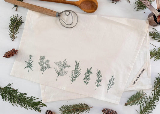 Garden Herbs Tea Towel- Nakusp, B.C